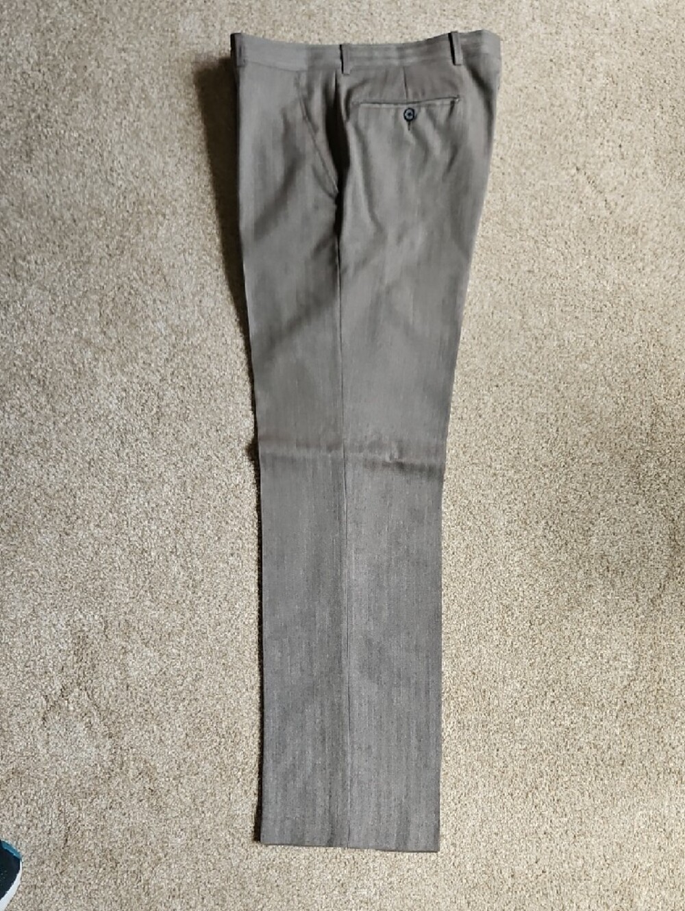 Custom Made Size 34x36 Men's Light Olive Dress Pants - Picture 8 of 11